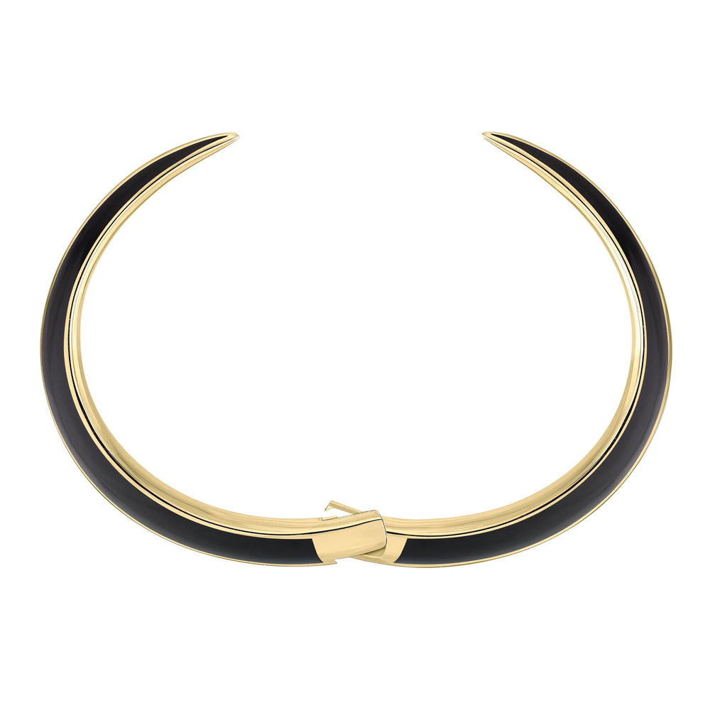 
                      
                        Shaun Leane Sabre Deco Cuff Bangle - Yellow Gold Vermeil & Black Ceramic
                      
                    
