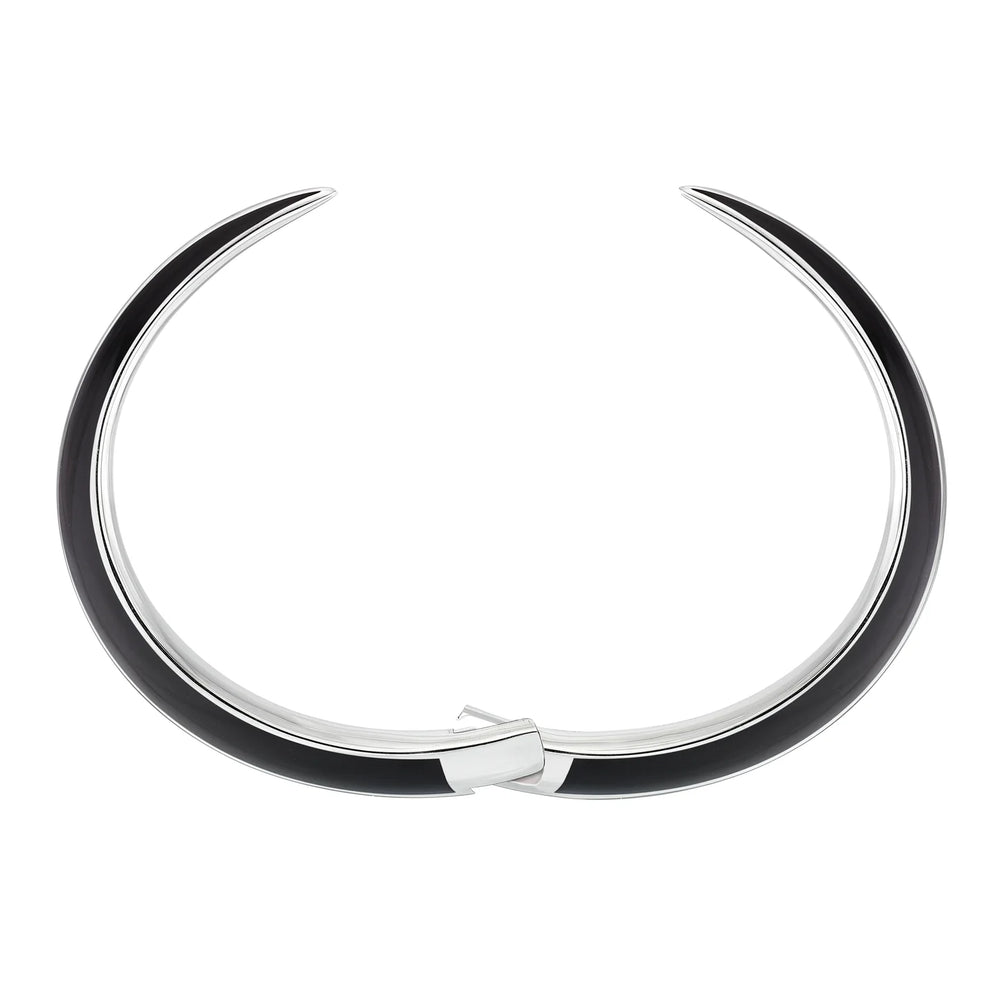 
                      
                        Shaun Leane Sabre Deco Cuff Bangle - Silver & Black Ceramic
                      
                    