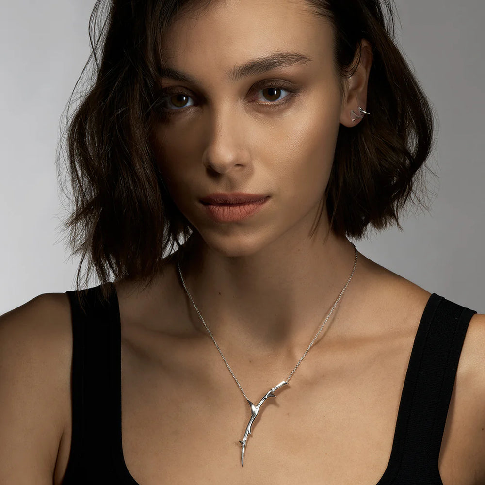 
                      
                        Shaun Leane Rose Thorn Single Drop Pendant Silver
                      
                    