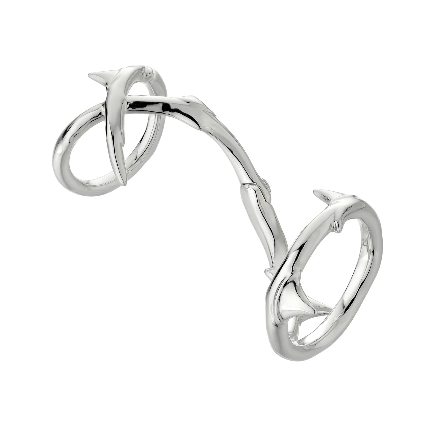 Shaun Leane Rose Thorn Hinged Ring - Silver