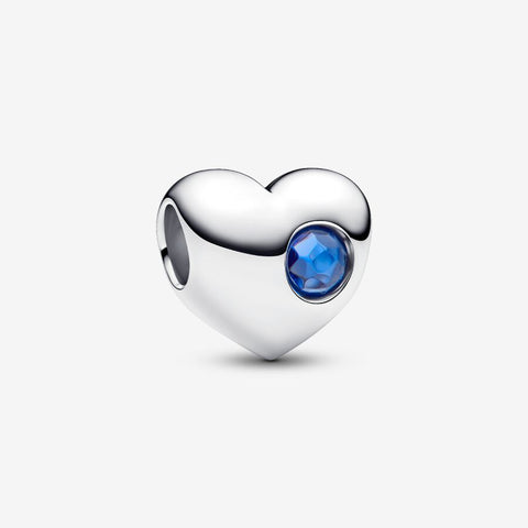 Pandora Engravable September Birthstone Heart Charm