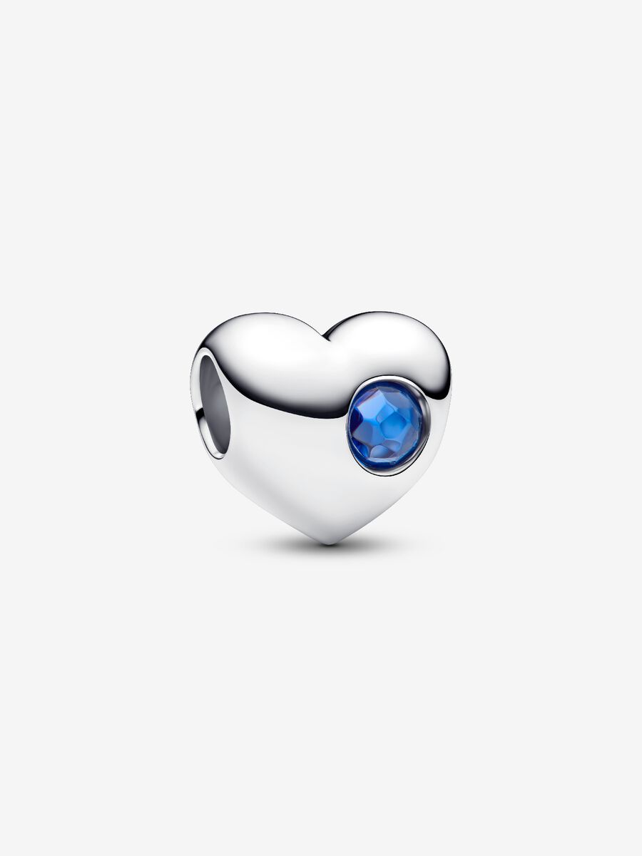 Pandora Engravable September Birthstone Heart Charm
