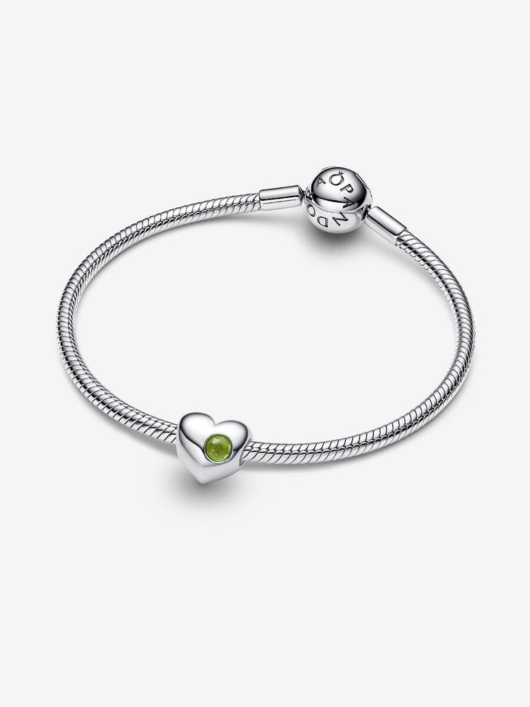 
                      
                        Pandora Engravable August Birthstone Heart Charm
                      
                    