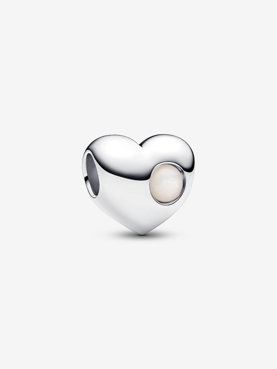 Pandora Engravable June Birthstone Heart Charm