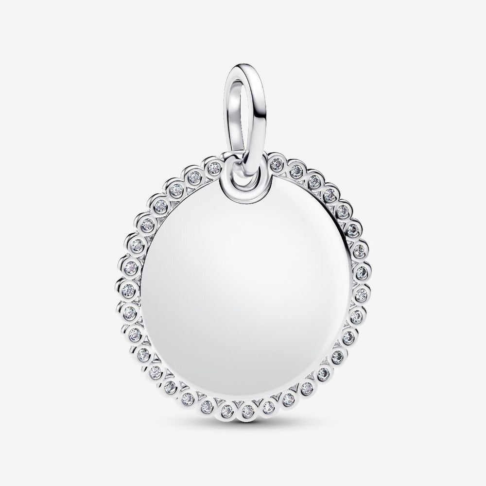 Pandora Engravable Round Tag Pendant