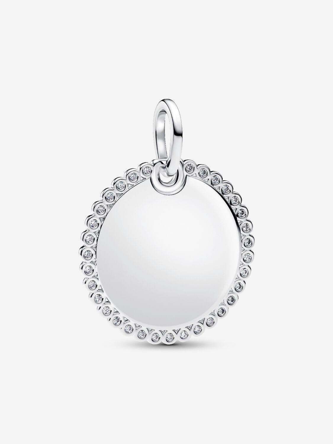 Pandora Engravable Round Tag Pendant