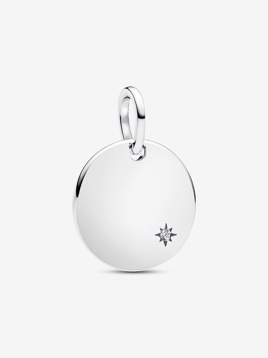 Pandora Engravable 0.012ct Lab-Grown Diamond Tag Pendant