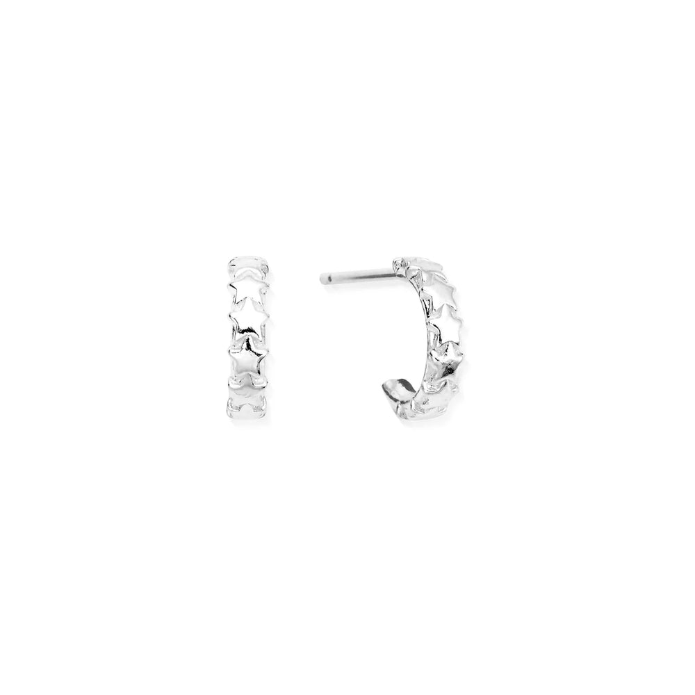 Chlobo Tiny Multi Star Huggie Hoop Earrings