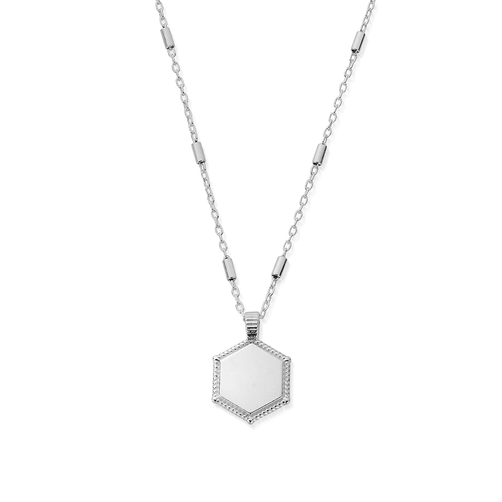 ChloBo Personalised Hexagon Coin Necklace