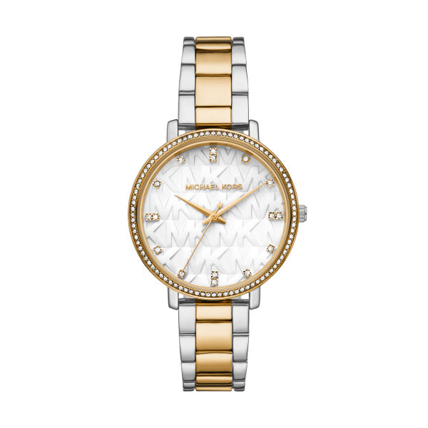 Michael Kors Pyper Two Toned Yellow Gold Watch