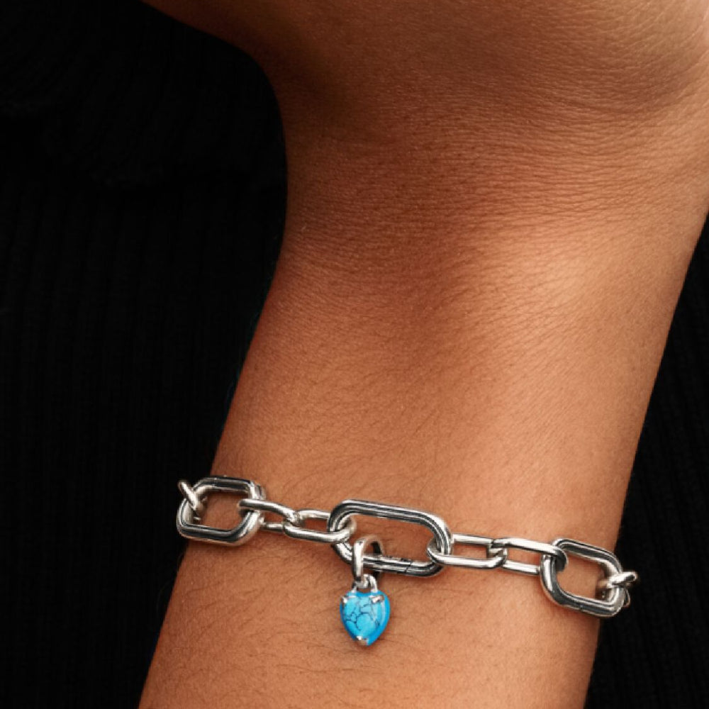 
                      
                        Pandora Turquoise-coloured Heart Mini Dangle Charm
                      
                    