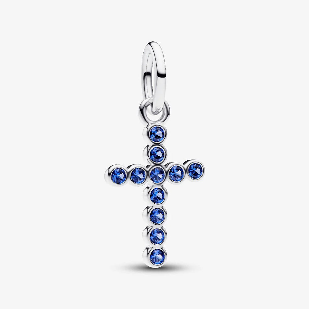 Pandora Cross Dangle Charm Sterling Silver