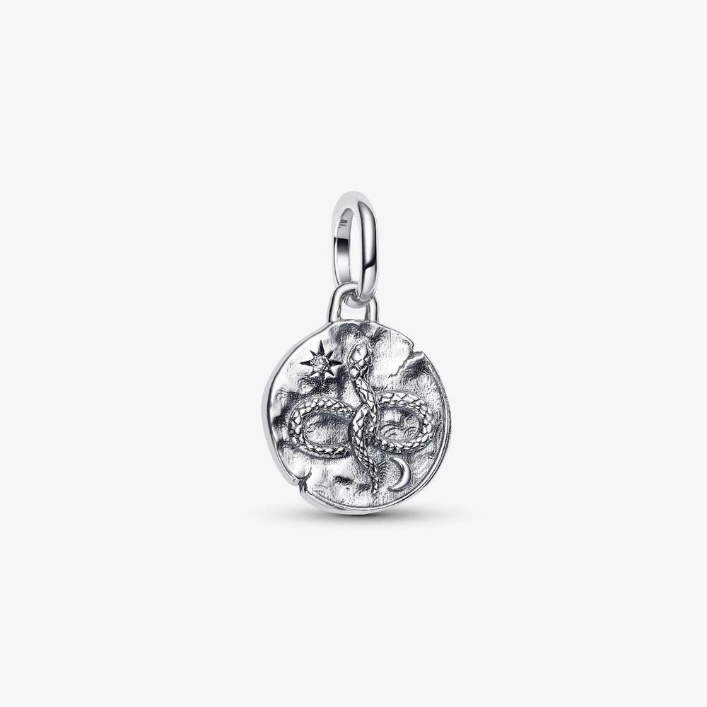 Pandora Infinity Snake Medallion Charm Sterling silver