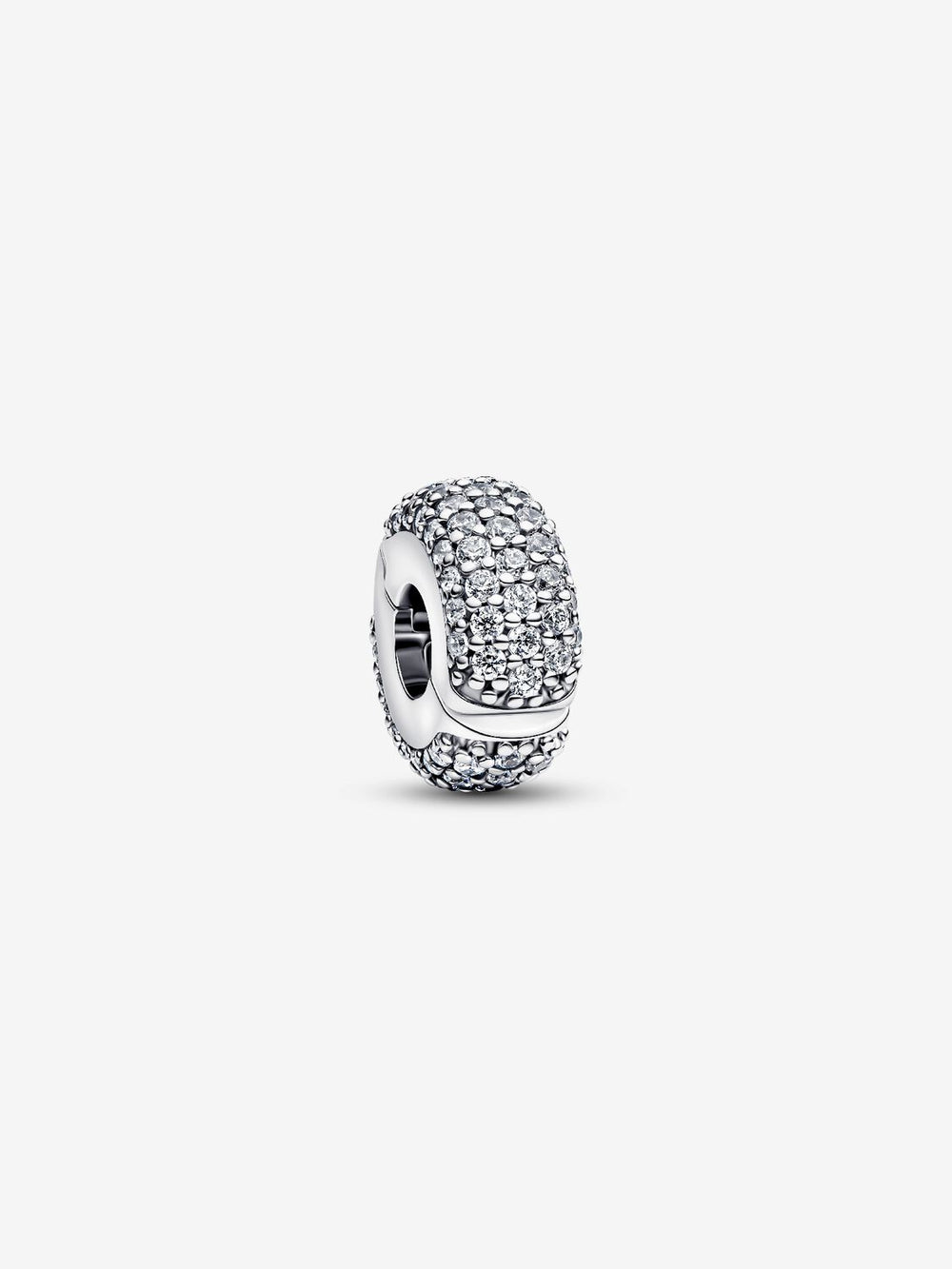 Pandora Pavé Clip Charm Sterling Silver
