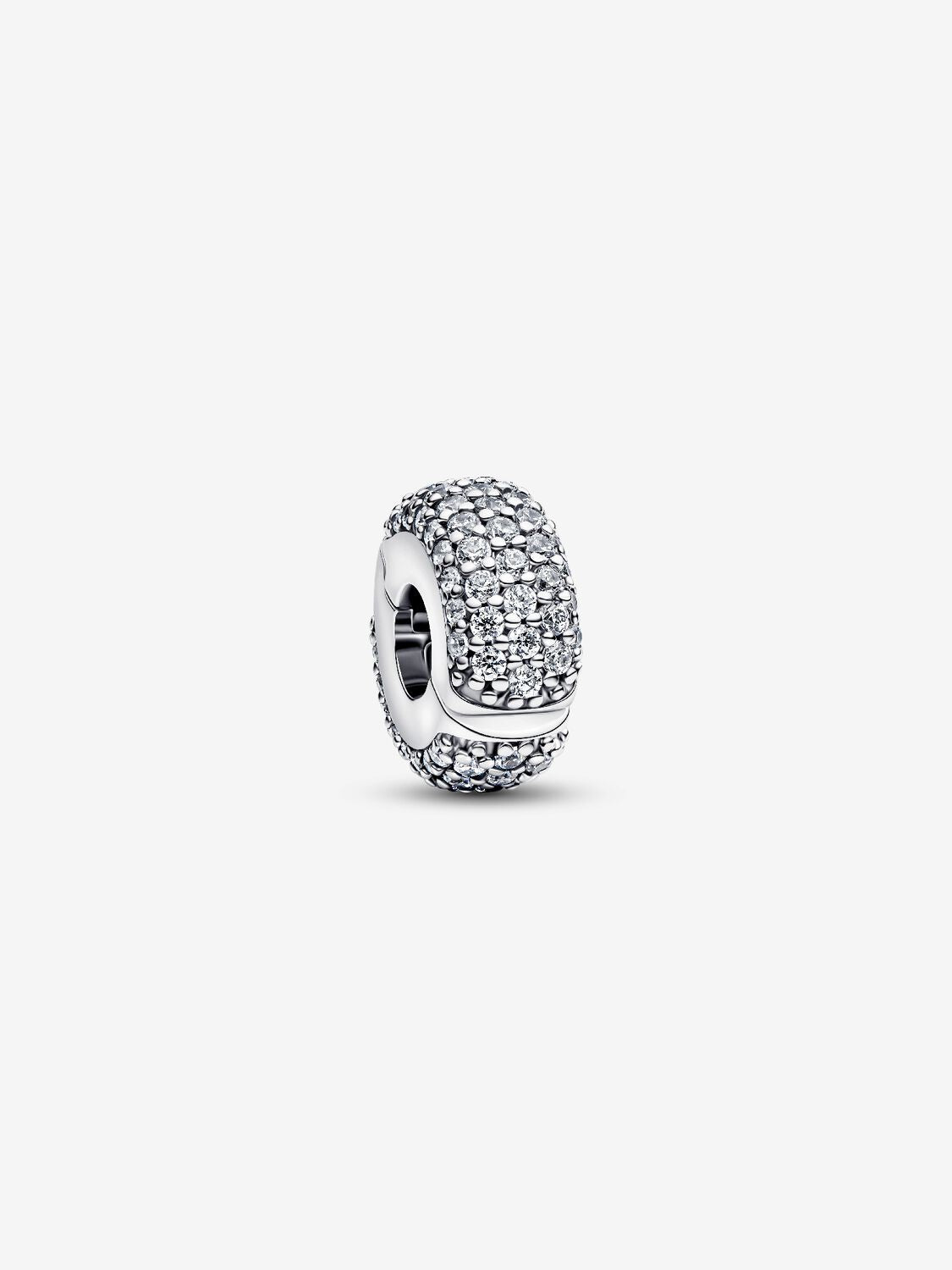 Pandora Pavé Clip Charm Sterling Silver