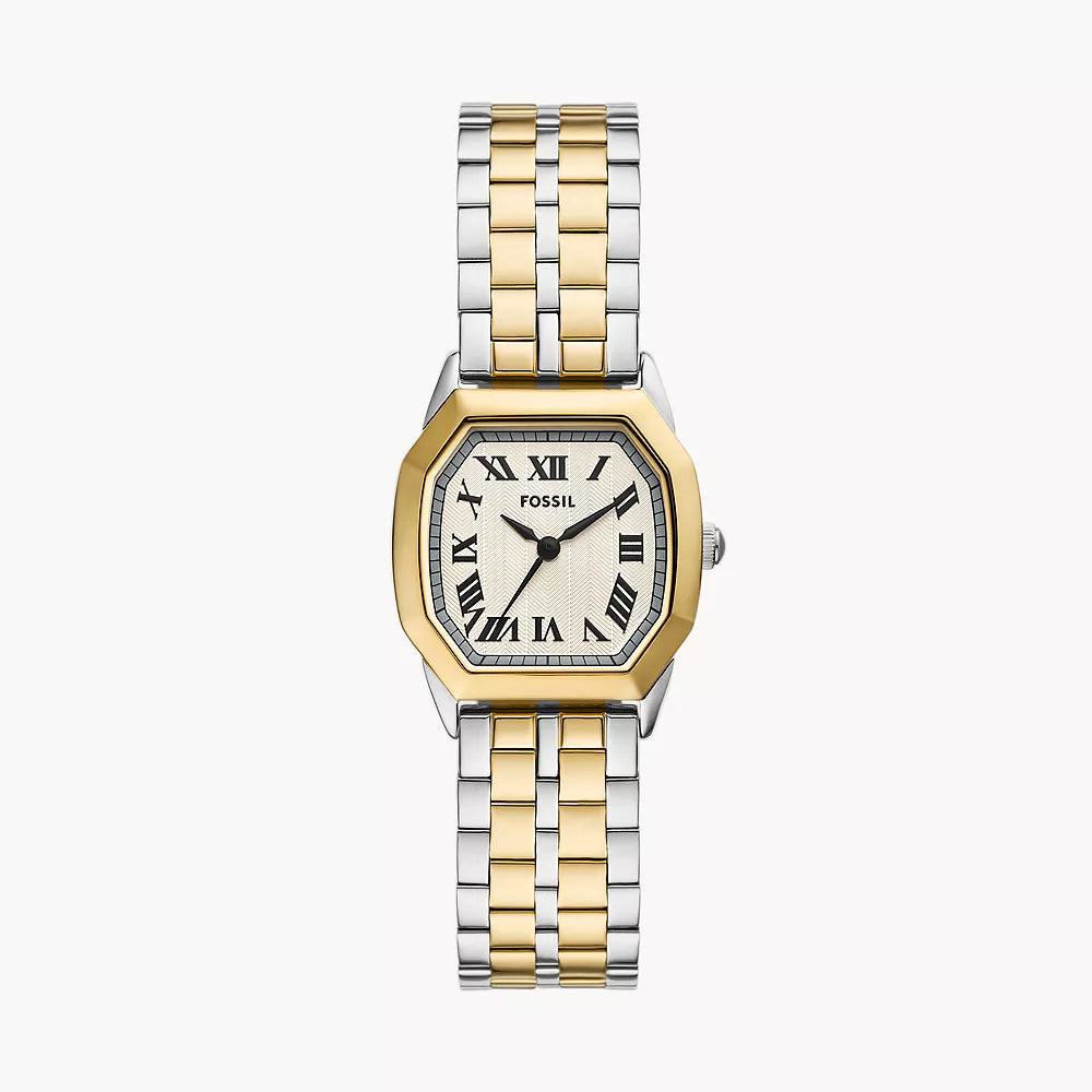 Fossil Harlow Three-Hand Two-Tone Stainless Steel Watch