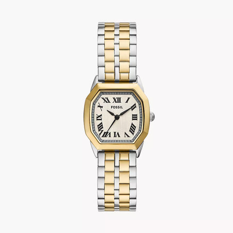 Fossil Harlow Three-Hand Two-Tone Stainless Steel Watch