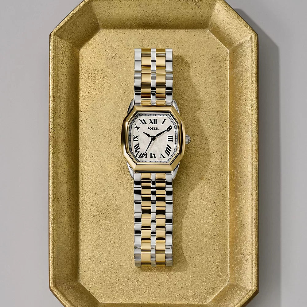 
                      
                        Fossil Harlow Three-Hand Two-Tone Stainless Steel Watch
                      
                    