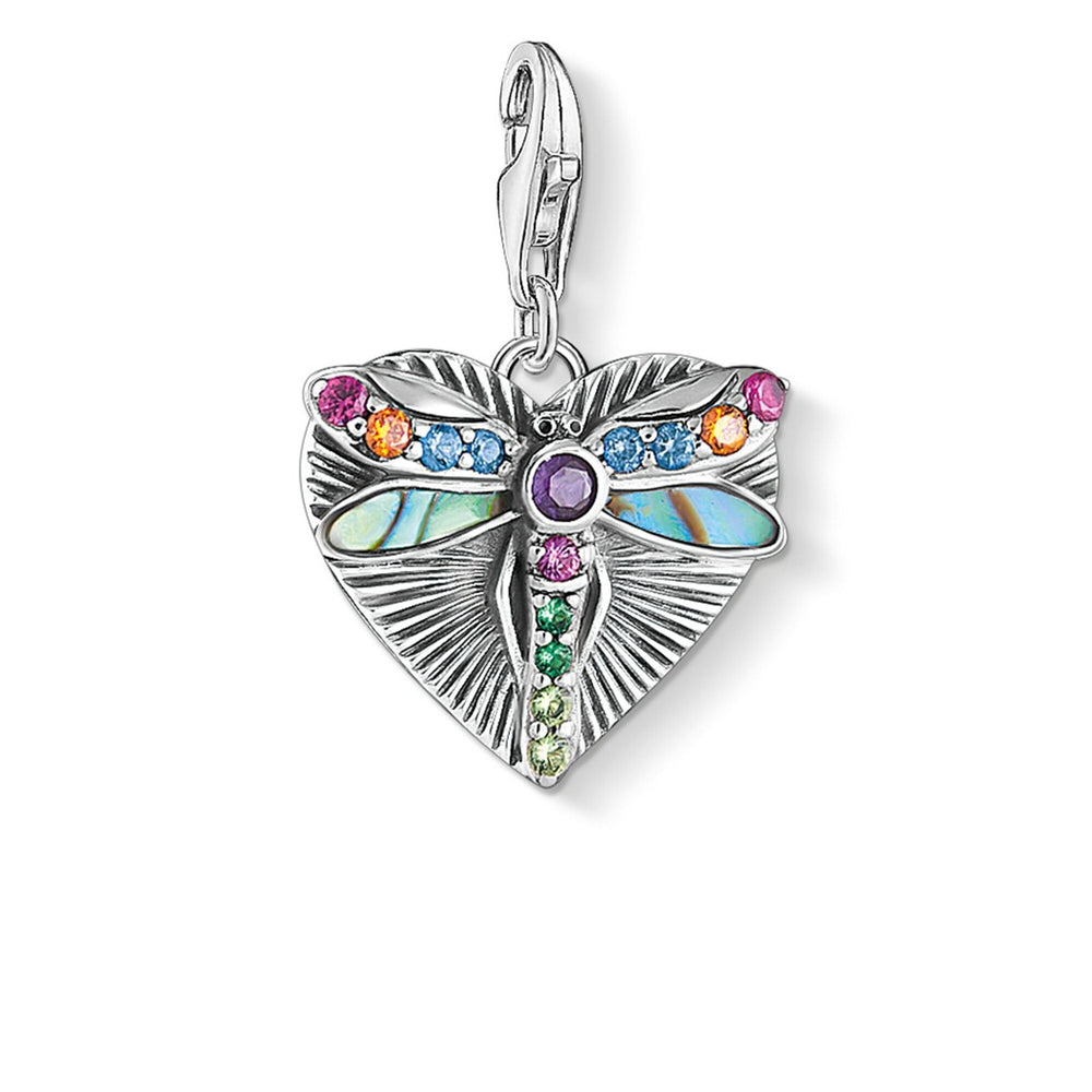 Thomas Sabo Women Charm Club Pendant Heart Dragonfly 1811-964-7