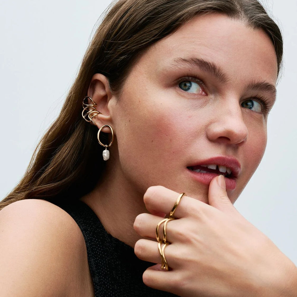 
                      
                        Pandora Organically Shaped Band Ring
                      
                    