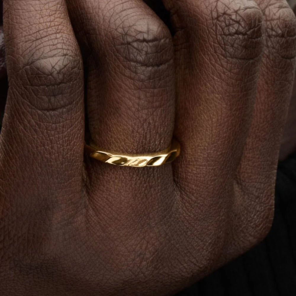 
                      
                        Pandora Rippled Band Ring
                      
                    