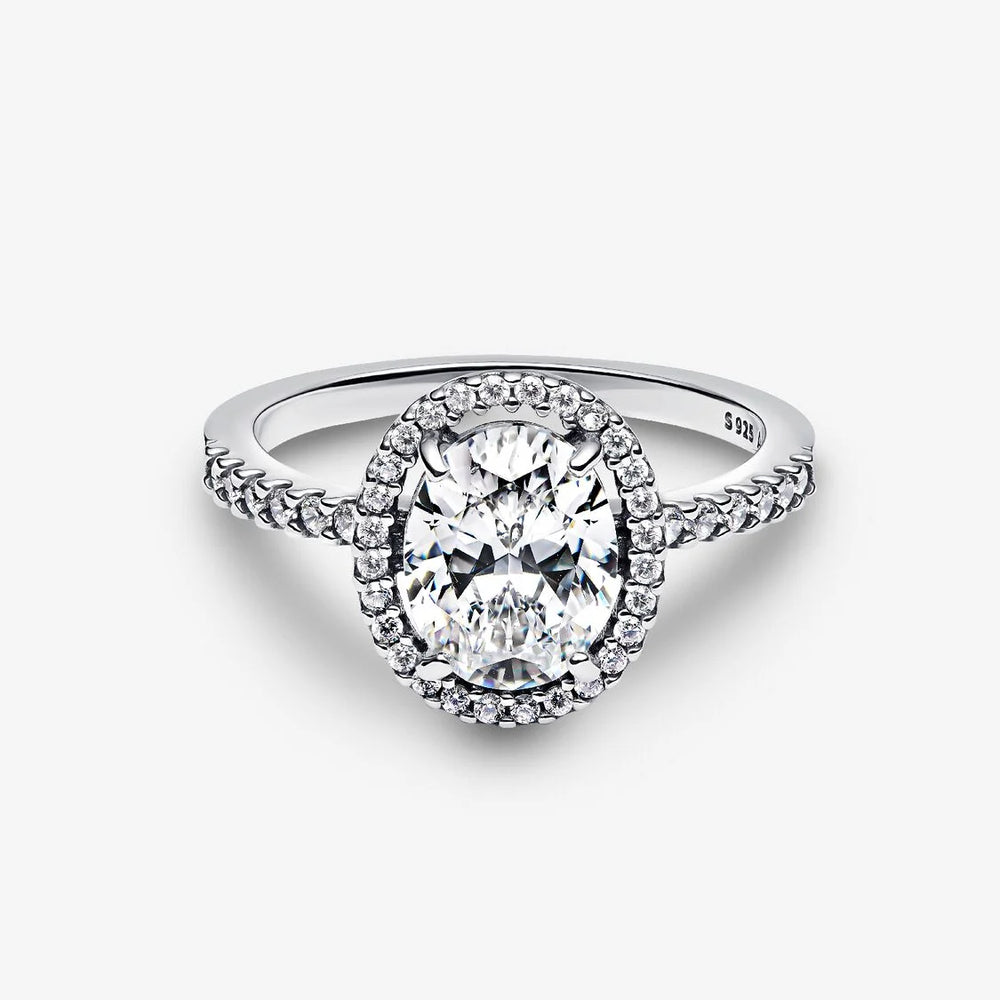 
                      
                        Pandora Oval Sparkling Halo Statement Ring
                      
                    
