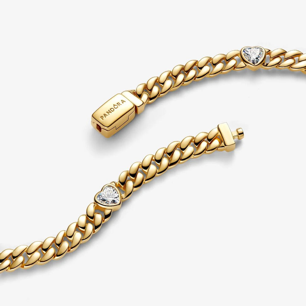 
                      
                        Pandora Heart Cuban Chain Bracelet
                      
                    
