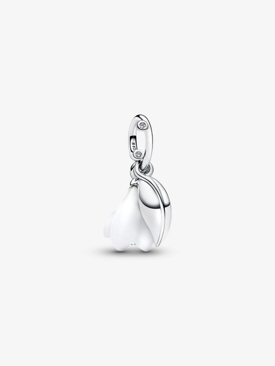 Pandora Snowdrop Flower Dangle Charm