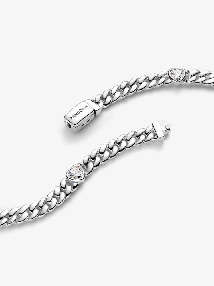 
                      
                        Pandora Heart Cuban Chain Bracelet
                      
                    