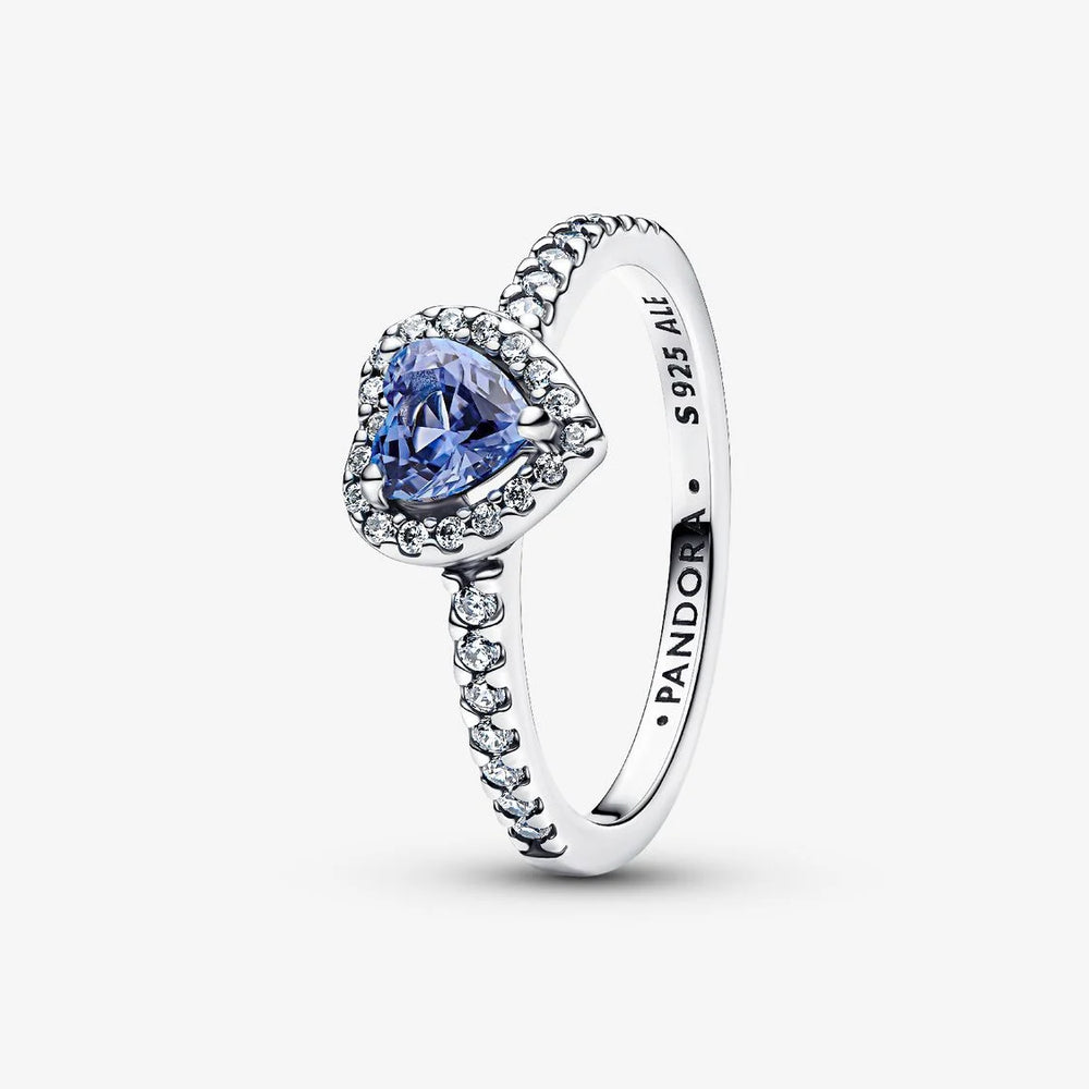 Pandora Sparkling Elevated Heart Ring