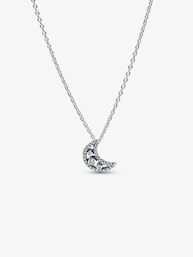 Pandora Crescent Moon Pendant Necklace