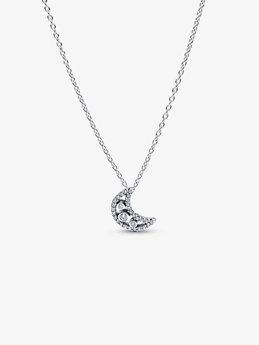 Pandora Crescent Moon Pendant Necklace