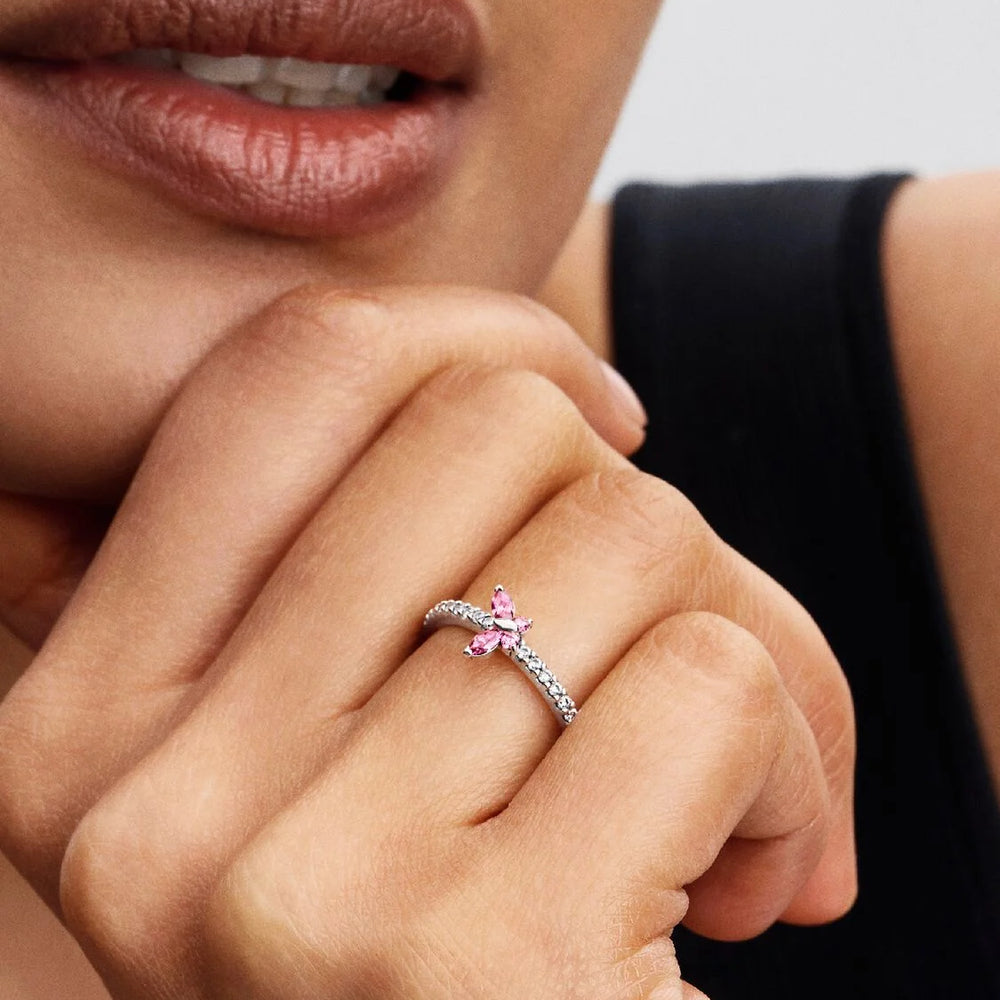 
                      
                        Pandora Sparkling Butterfly Ring
                      
                    
