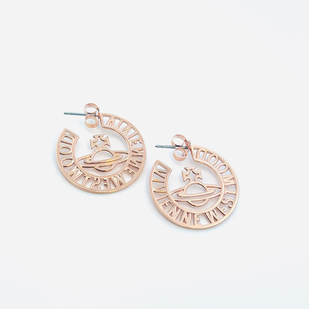 Vivienne Westwood Selma Rose Gold Earrings