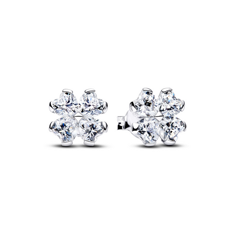 Pandora Sparkling Lucky Clover Earrings