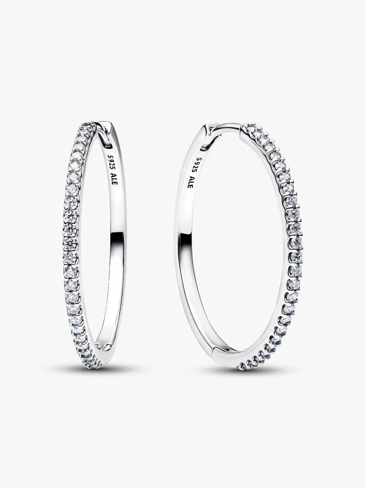 Pandora Sparkling Hoop Earrings