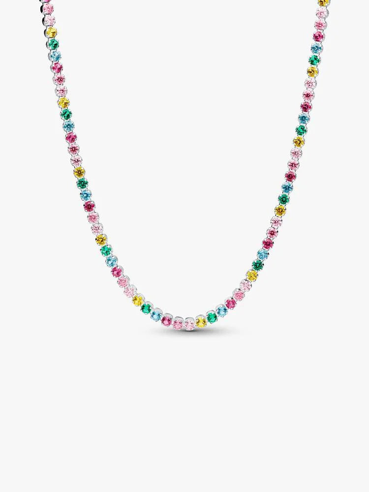 Pandora Rainbow Tennis Necklace