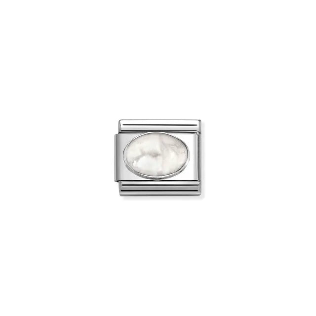 Nomination Classic White Howlite Stone Link