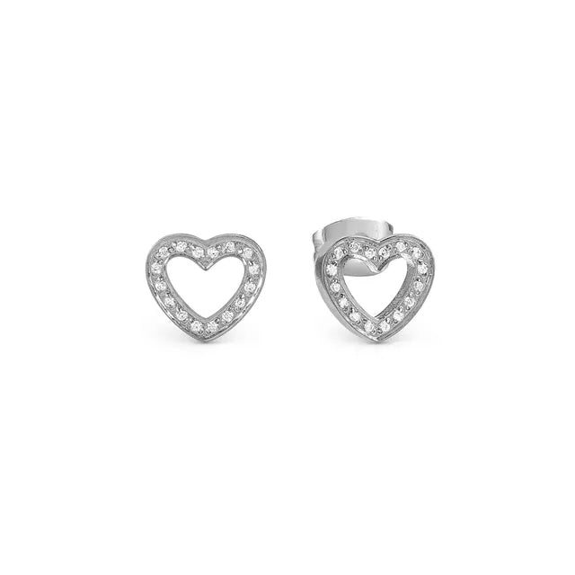 Nomination Soffio D'Amore Steel Heart Stud Earrings