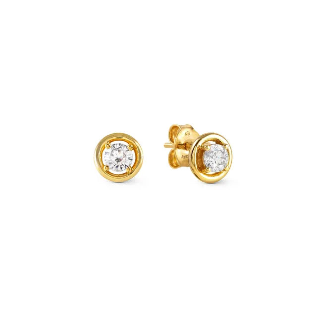 CosmicLove Earrings Circle With CZ