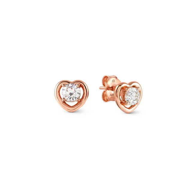 CosmicLove Earrings Heart with CZ