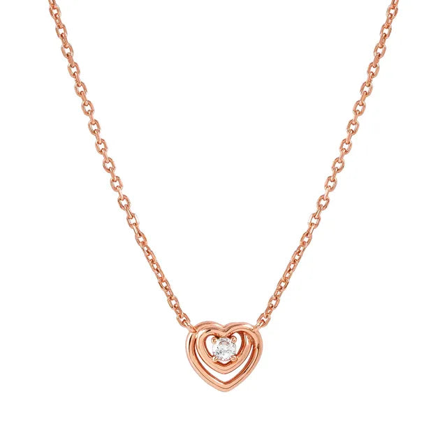 CosmicLove Necklace Heart with CZ