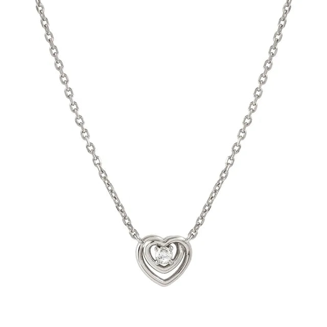 CosmicLove Necklace Heart with CZ