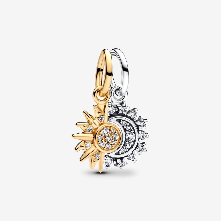 Pandora Splittable Sun & Moon Dangle Charm