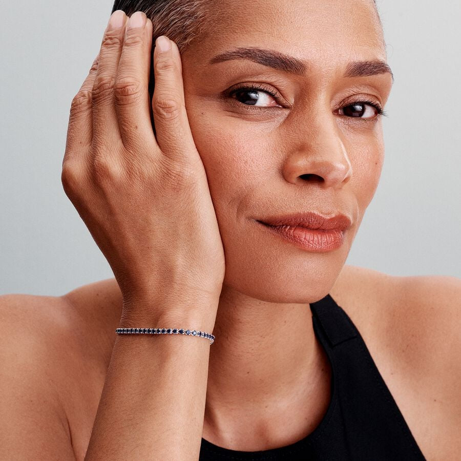 Pandora Sparkling Blue Tennis Bracelet – Coe & Co. Stores