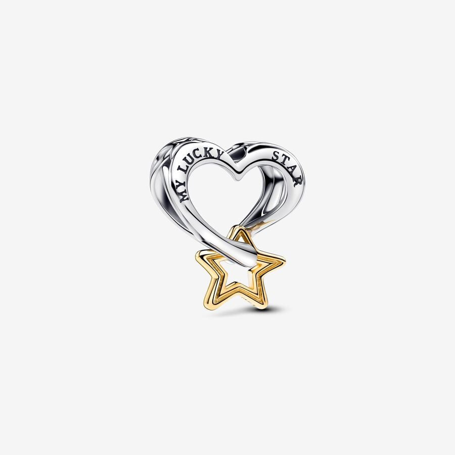 Pandora Lucky Star & Heart Charm