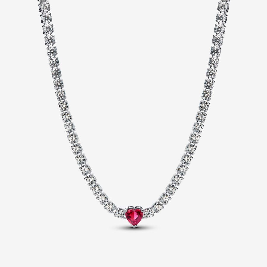 Pandora Halo Heart Collier Necklace