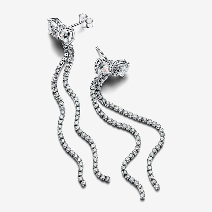 
                      
                        Pandora Pavé Bow Drop Earrings
                      
                    