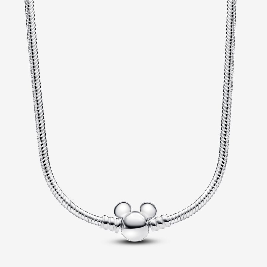 Pandora Disney Mickey Mouse Snake Chain Necklace