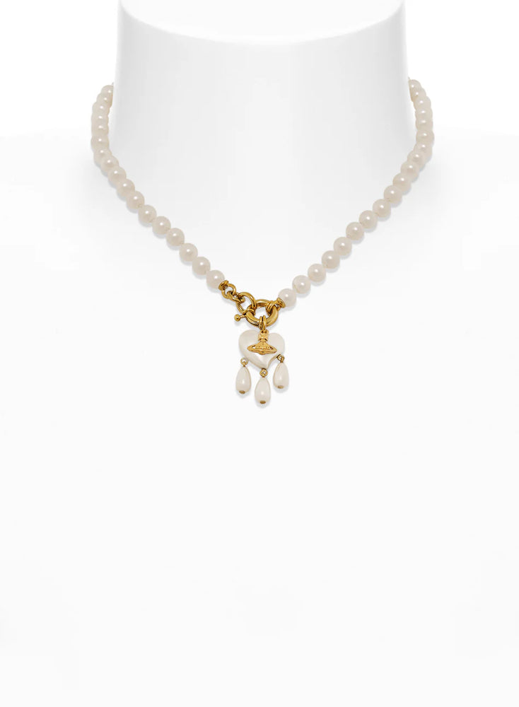 Vivienne Westwood Gold Tone Sheryl Pearl Necklace